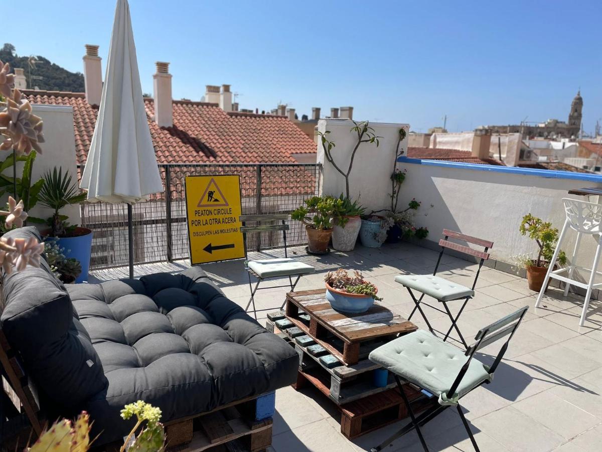 Charming Home With Private Terrace,Heart Of マラガ エクステリア 写真