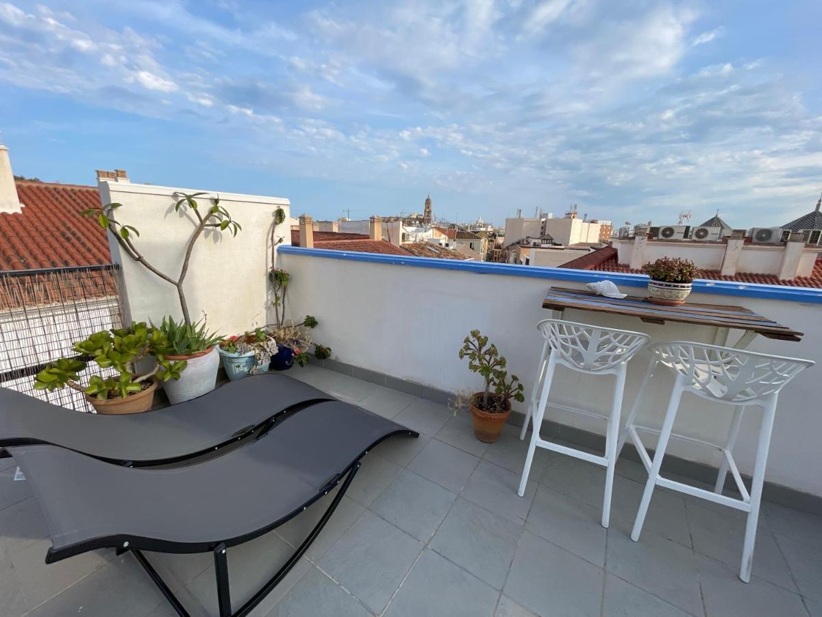 Charming Home With Private Terrace,Heart Of マラガ エクステリア 写真