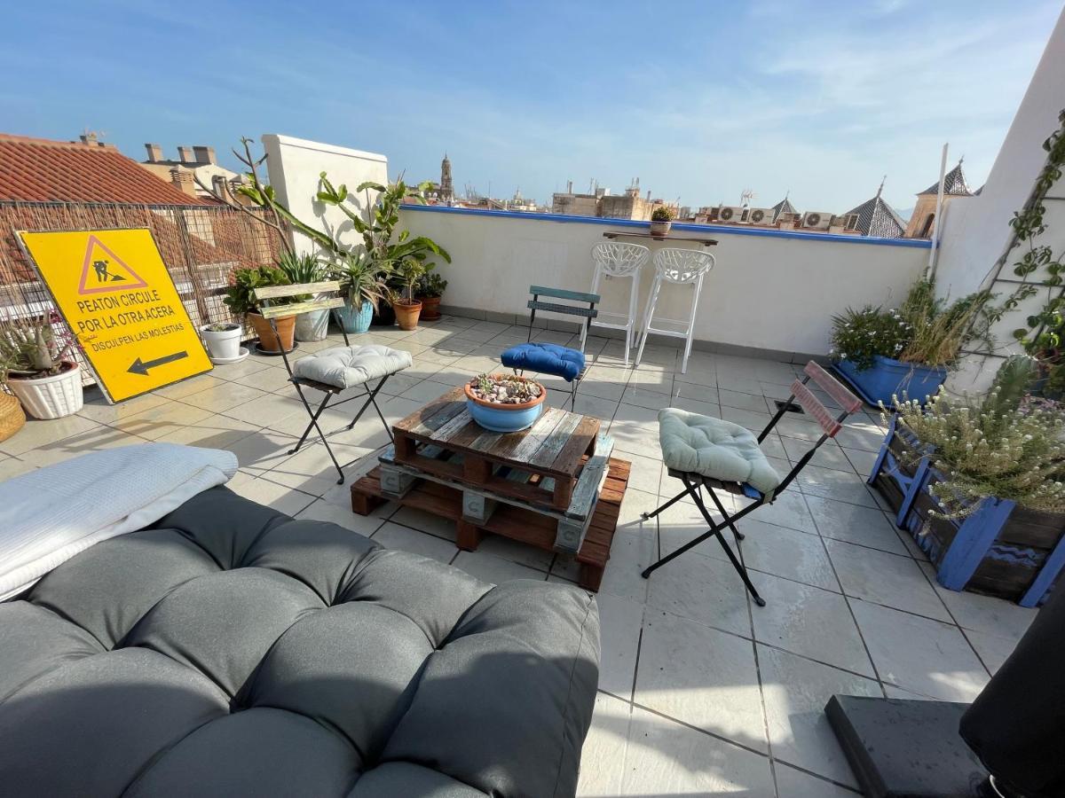 Charming Home With Private Terrace,Heart Of マラガ エクステリア 写真