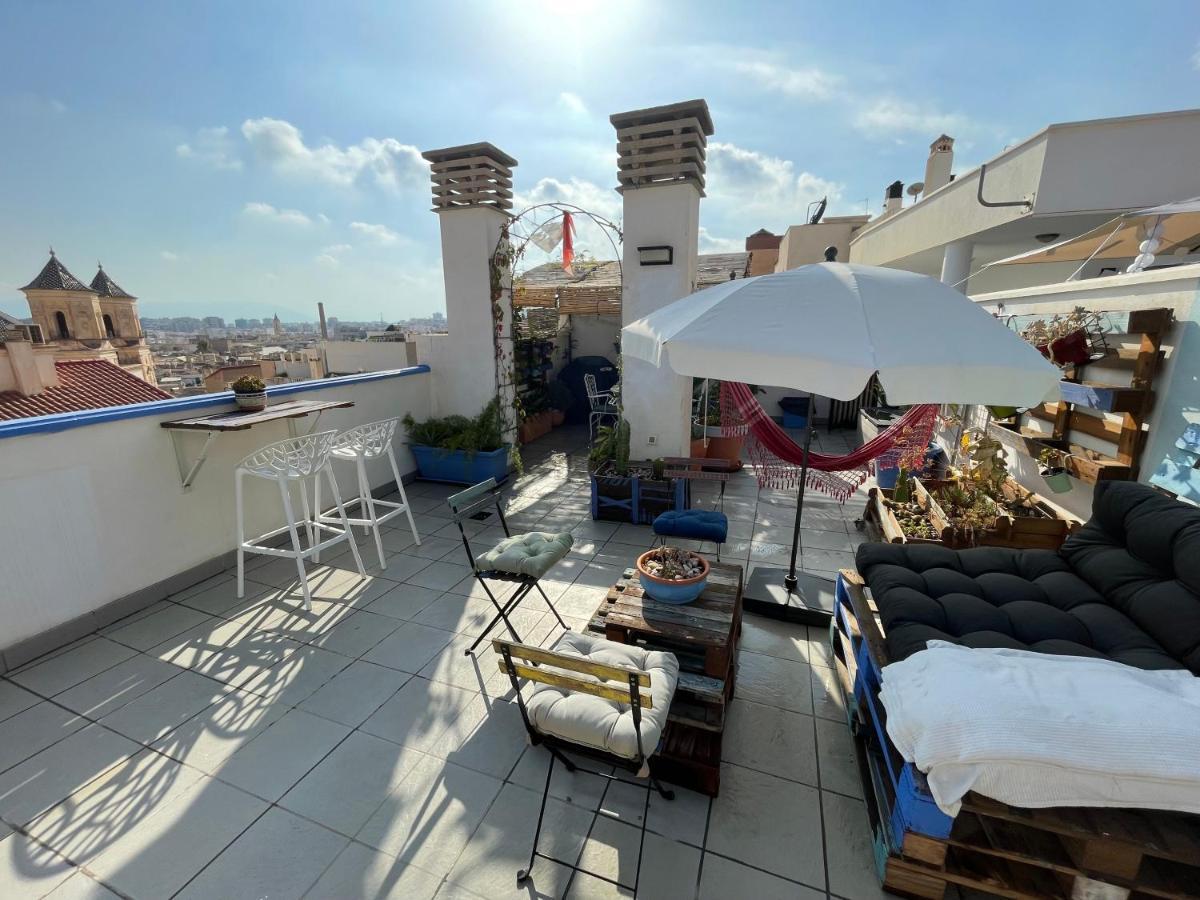 Charming Home With Private Terrace,Heart Of マラガ エクステリア 写真